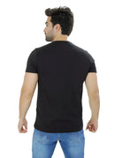 Camiseta Masculina Henley com 4 Botões Frontais e Manga Curta