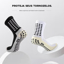 Kit com 6 Meias de Futebol – Meias Esportivas de Algodão Antiderrapantes de Alta Qualidade – Envio Imediato
