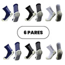 Kit com 6 Meias de Futebol – Meias Esportivas de Algodão Antiderrapantes de Alta Qualidade – Envio Imediato