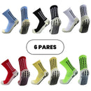 Kit com 6 Meias de Futebol – Meias Esportivas de Algodão Antiderrapantes de Alta Qualidade – Envio Imediato