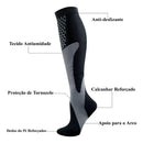 Meias de Compressão Elástica Profissional - Cano Alto Masculino para Futebol