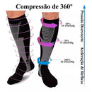 Meias de Compressão Elástica Profissional - Cano Alto Masculino para Futebol
