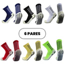 Kit com 6 Meias de Futebol – Meias Esportivas de Algodão Antiderrapantes de Alta Qualidade – Envio Imediato