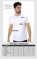 Camiseta Masculina Henley com 4 Botões Frontais e Manga Curta