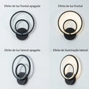 Round Wall Lamp, LED Wall Lamp, Decorative Bedside Lamp for Living Room and Bedroom