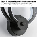 Round Wall Lamp, LED Wall Lamp, Decorative Bedside Lamp for Living Room and Bedroom