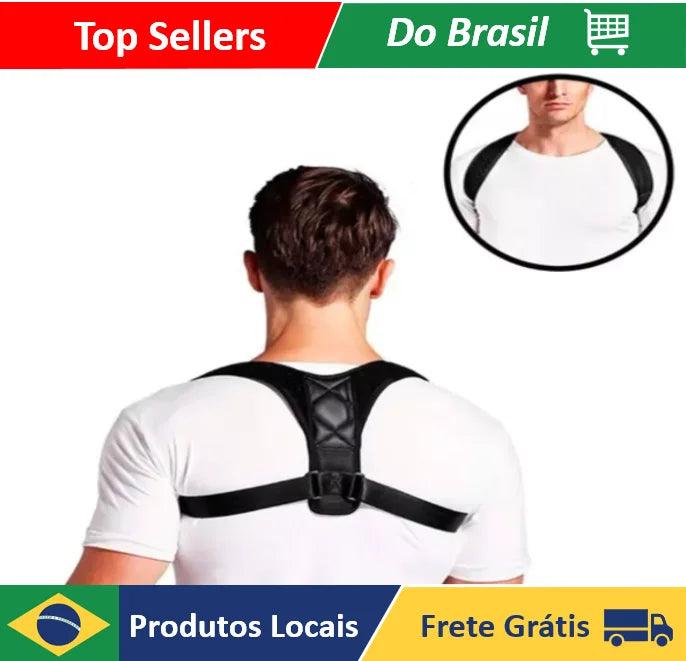 Corretor Postural Unissex Alinhamento Ombro Coluna Ajustável