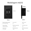 Interruptor Inteligente, compatibilidade com alexa e google home. Wi-Fi Coibeu Touch 2 Teclas + Tomada Integrada (Padrão BR)