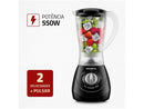 L-550-W Black Mondial Easy Power Blender 2 Speeds 550W - 220V