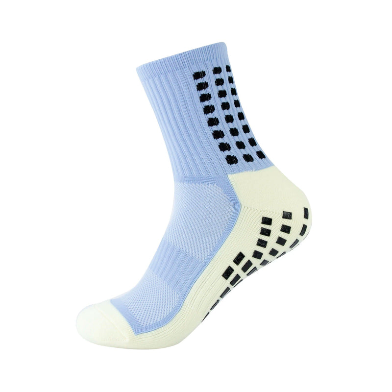 Kit com 6 Meias de Futebol – Meias Esportivas de Algodão Antiderrapantes de Alta Qualidade – Envio Imediato