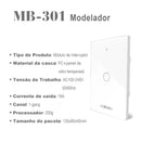 Interruptor Inteligente, compatibilidade com alexa e google home. Wi-Fi Coibeu Touch 2 Teclas + Tomada Integrada (Padrão BR)