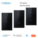 Interruptor Inteligente, compatibilidade com alexa e google home. Wi-Fi Coibeu Touch 2 Teclas + Tomada Integrada (Padrão BR)