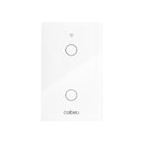 Interruptor Inteligente, compatibilidade com alexa e google home. Wi-Fi Coibeu Touch 2 Teclas + Tomada Integrada (Padrão BR)