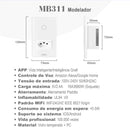 Interruptor Inteligente, compatibilidade com alexa e google home. Wi-Fi Coibeu Touch 2 Teclas + Tomada Integrada (Padrão BR)
